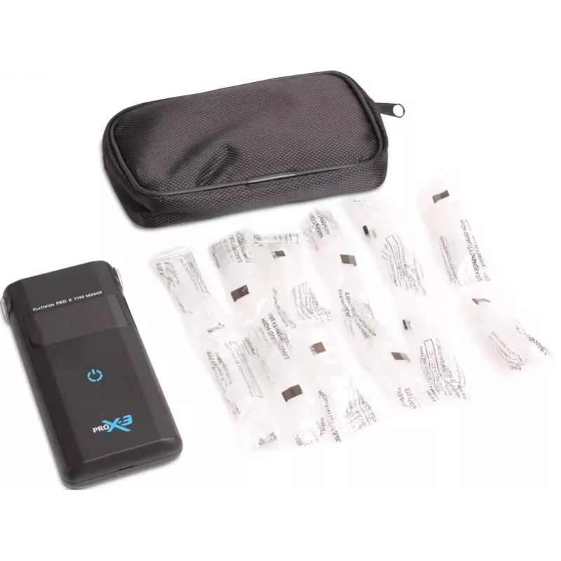 AlcoFind PRO-X-3 alkometri suukappaleilla, 12 kuukauden kalibrointi