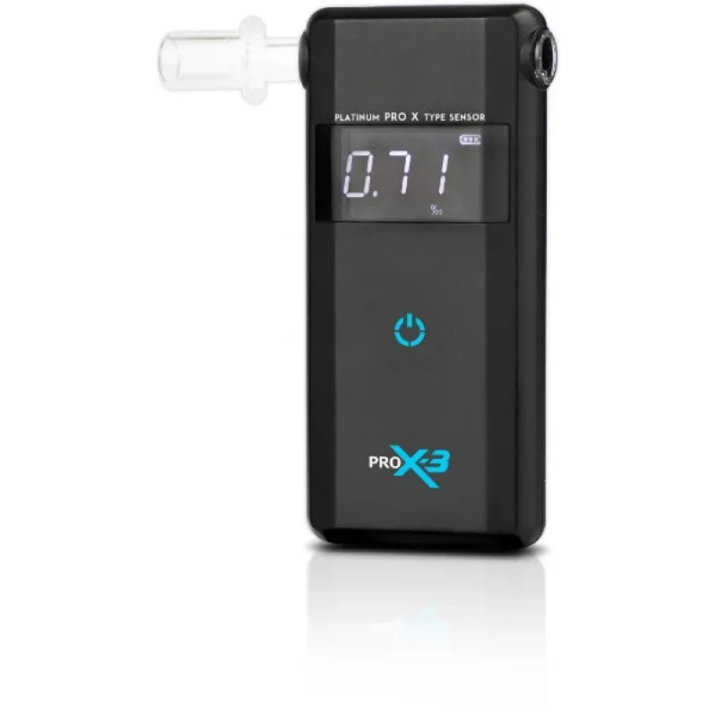 AlcoFind PRO-X-3 alkometri suukappaleilla, 12 kuukauden kalibrointi