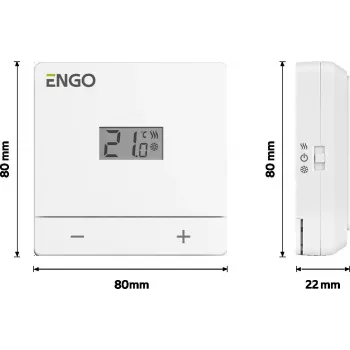 ENGO Controls EASY-BATW lämpötilasäädin paristo