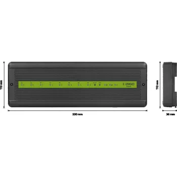 ENGO Controls ECB62-ZB Smart Home keskusyksikkö, 6 radioaluetta + 2 johdotettua, 230V