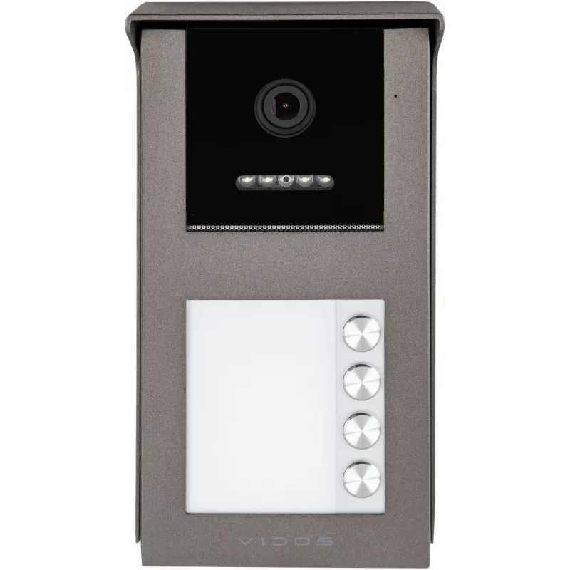 VIDOS IPX S101-4 ulkopaneeli 2MP 1080p IP65 ilkivaltasuojattu