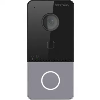Hikvision DS-KV6113-PE1(C) videopuhelin-oviasema 2 MP kamera, PoE, Mifare-kortinlukija, IP65, IK08, musta
