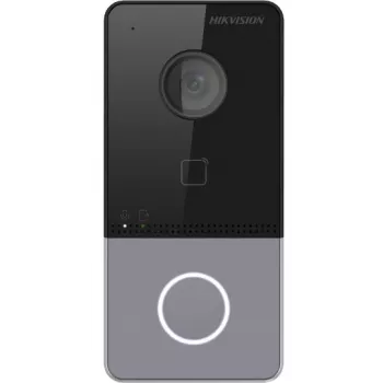 Hikvision DS-KV6113-PE1(C) videopuhelin-oviasema 2 MP kamera, PoE, Mifare-kortinlukija, IP65, IK08, musta