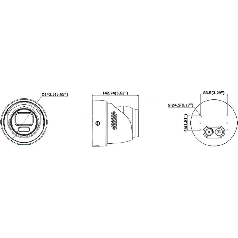 Hikvision DS-2CD2H123G2-LIZS2UY/SL(2.8-12mm)/O-STD 2MP AcuSense turret-IP-kamera salamavalolla ja äänihälytyksellä