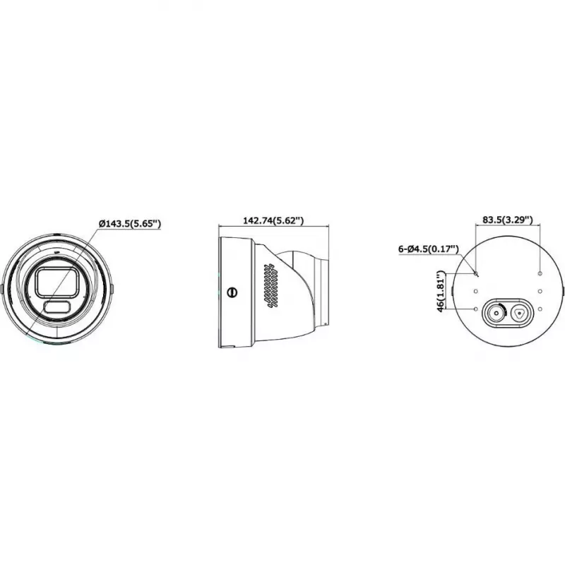 Hikvision DS-2CD2H123G2-LIZS2UY/SL(2.8-12mm)/O-STD 2MP AcuSense turret-IP-kamera salamavalolla ja äänihälytyksellä