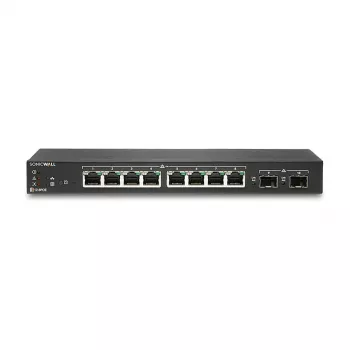 SonicWall Switch SWS12-8 - hallittava Gigabit Ethernet -kytkin - 8 x 10/100/1000 + 2 x Gigabit SFP - pöytämalli