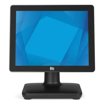 Elo Touch Solutions EloPOS-järjestelmä i3 - 15,6 tuuman All-in-One POS-pääte jalustalla ja I/O-keskitimellä, Intel Core i3, 8 GB RAM, 128 GB SSD, PCAP-kosketusnäyttö, Windows 10 IoT, musta