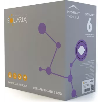 SOLARIX Cat.6 U/UTP LSOH Dca verkkokaapeli 305m harmaa