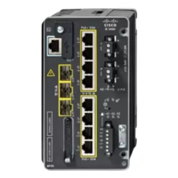 CISCO IE-3500-8P3S-A teollisuuskytkin, hallittava, 8 GE PoE+ ja 3 GE SFP modulaarinen, NA