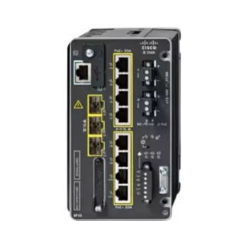 CISCO IE-3500-8P3S-A teollisuuskytkin, hallittava, 8 GE PoE+ ja 3 GE SFP modulaarinen, NA