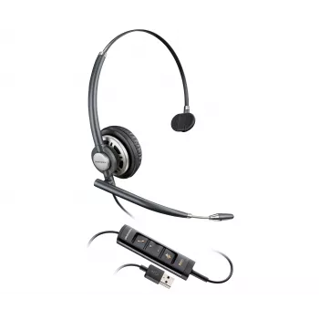 Poly EncorePro HW715 johdollinen on-ear-headset kuulokkeet ja taustamelun vaimentava mikrofoni