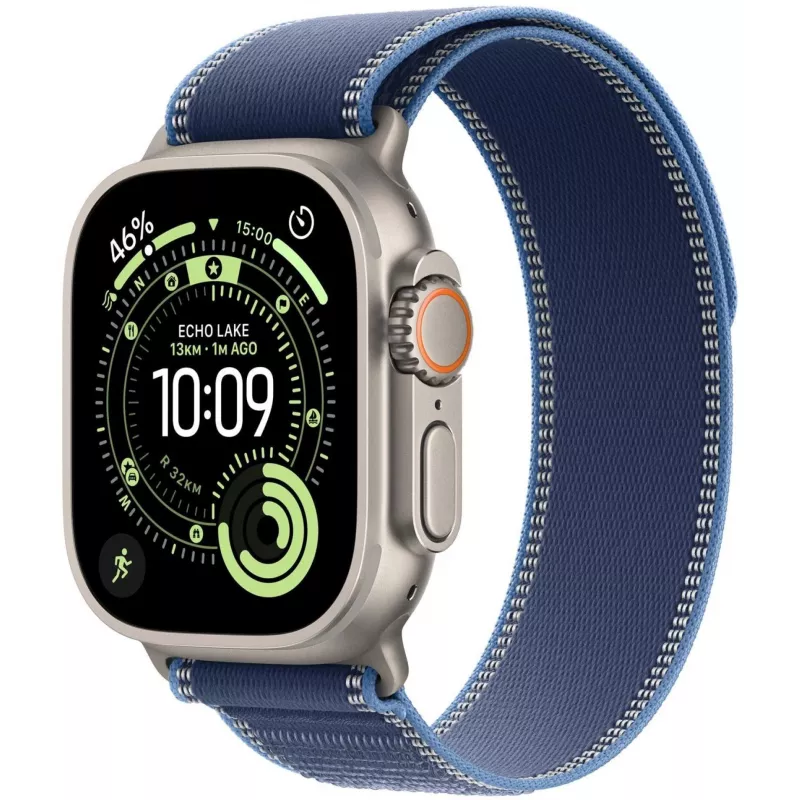 Apple Watch Series 9 GPS + Cellular 45mm Midnight Aluminum -kotelo Midnight Sport -rannekkeella