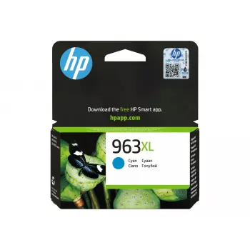 HP 963XL High Yield syaani alkuperäinen värikasetti