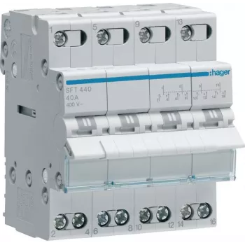 Hager SFT440 modulaarinen vaihtokytkin I-0-II 4P 40A 400V AC