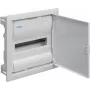 Hager Volta VU12AT uppoasennettava jakokeskus metalliovella, 1-rivinen, 12 moduulia, IP30, QuickConnect