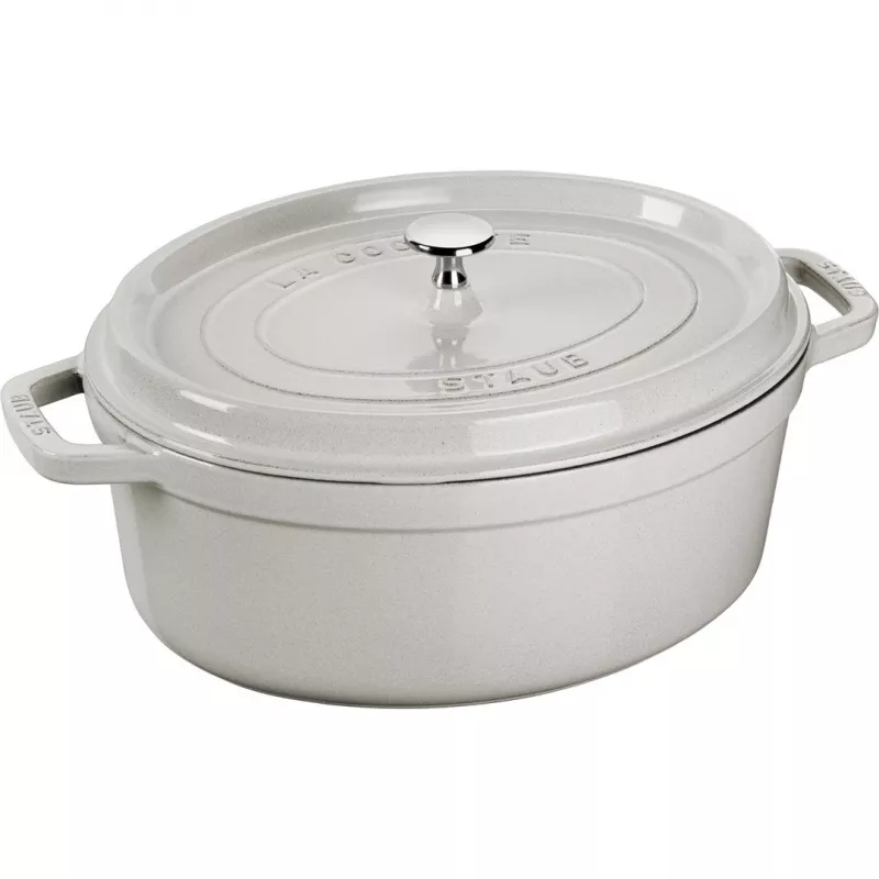 STAUB LA COCOTTE valurautapata soikea 3,2 L, tryffelinharmaa