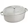 STAUB LA COCOTTE valurautapata soikea 3,2 L, tryffelinharmaa