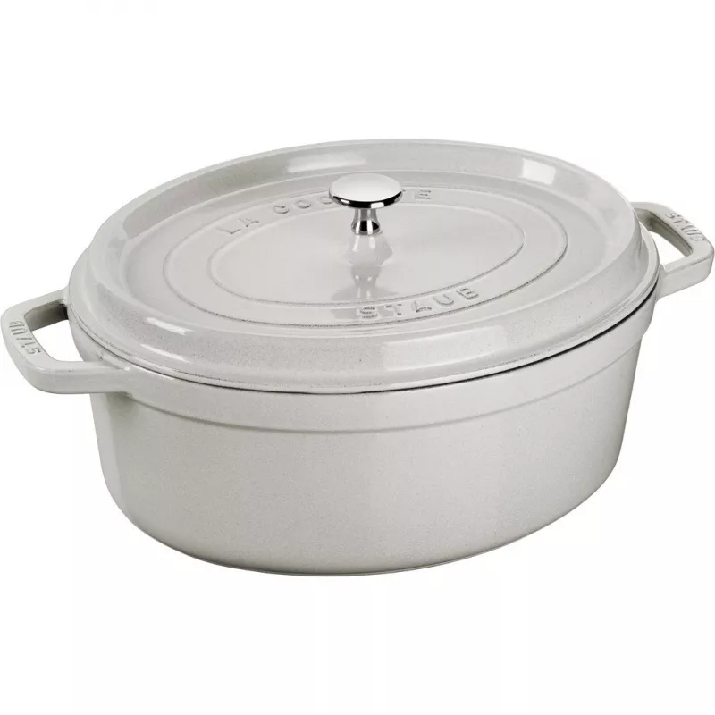 STAUB LA COCOTTE valurautapata soikea 3,2 L, tryffelinharmaa