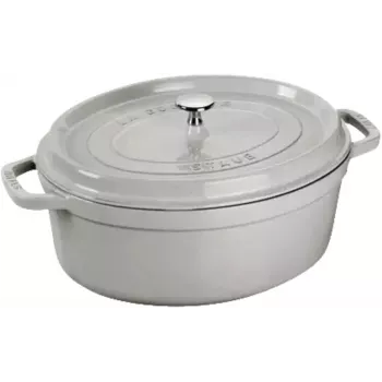 STAUB LA COCOTTE valurautapata soikea 3,2 L, tryffelinharmaa
