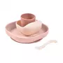Beaba Baby Meal -setti pinkki silikoni