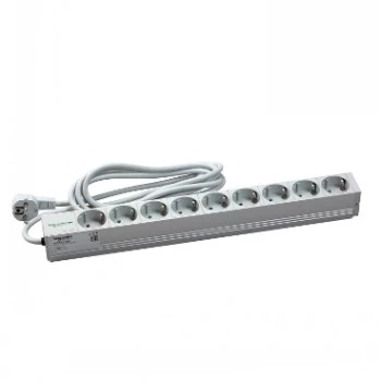 Schneider Electric Actassi 1U PDU virranjakokisko - 9 Schuko-pistorasiaa 19