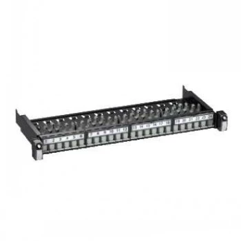 Schneider Electric Actassi S1 verkkopatch-paneeli 24xRJ45 STP Cat6A 1U valkoinen