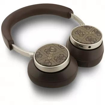 Guess Bluetooth 4G Classic Logo langattomat on-ear-kuulokkeet - ruskea