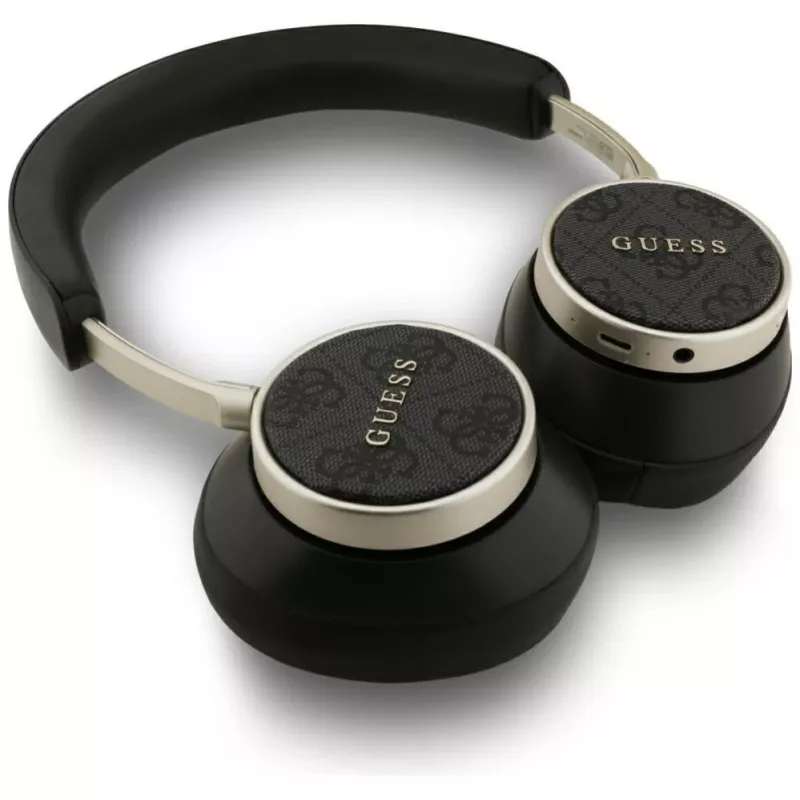 Guess 4G Classic Logo langattomat on-ear Bluetooth -kuulokkeet - musta