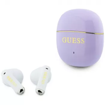 GUESS Glossy Gold Line Classic TWS -nappikuulokkeet - lila