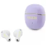 GUESS Glossy Gold Line Classic TWS -nappikuulokkeet - lila
