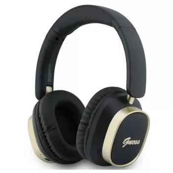 Guess Bluetooth over-ear-kuulokkeet ENC Rectangle Metal Script musta