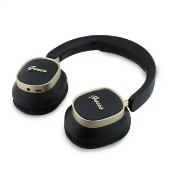 Guess Bluetooth over-ear-kuulokkeet ENC Rectangle Metal Script musta