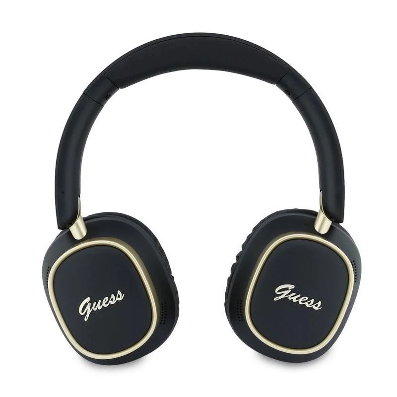 Guess Bluetooth over-ear-kuulokkeet ENC Rectangle Metal Script musta