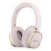 Guess Bluetooth over-ear-kuulokkeet ENC Rectangle Metal Script pinkki
