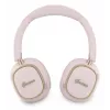 Guess Bluetooth over-ear-kuulokkeet ENC Rectangle Metal Script pinkki