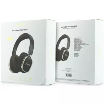 Guess Bluetooth over-ear-kuulokkeet ENC Rectangle Metal Script ruskea