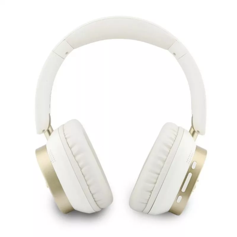 Guess Bluetooth ENC Rectangle Metal Script over-ear-kuulokkeet valkoinen