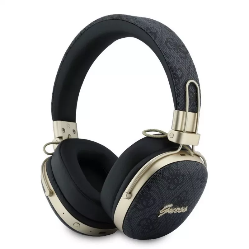 Guess over-ear Bluetooth -kuulokkeet ENC:llä, Metal 4G Script Logo, musta