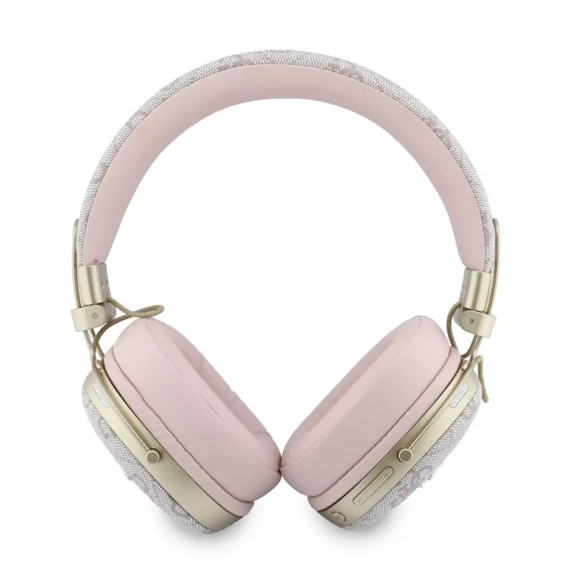 Guess over-ear Bluetooth -kuulokkeet ENC Metal 4G Script Logo pinkki