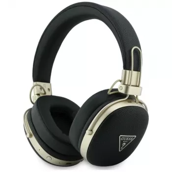 Guess over-ear Bluetooth -kuulokkeet ENC:llä, metalligrainattu kolmiologo, musta