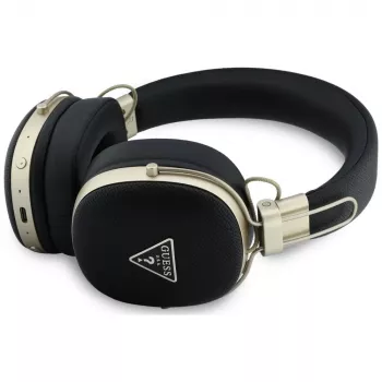 Guess over-ear Bluetooth -kuulokkeet ENC:llä, metalligrainattu kolmiologo, musta