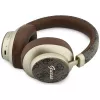 Guess GUE005457 over-ear Bluetooth -kuulokkeet ENC:llä, ruskea, Gold Script Metal -muotoilu