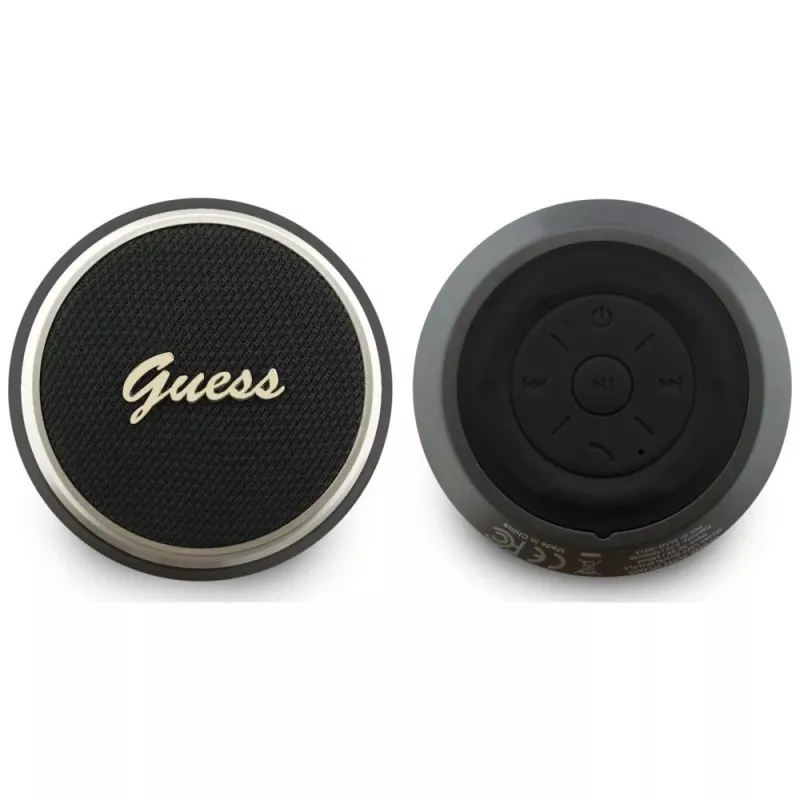 GUESS Bluetooth-kaiutin 5W Script MetalLogo musta