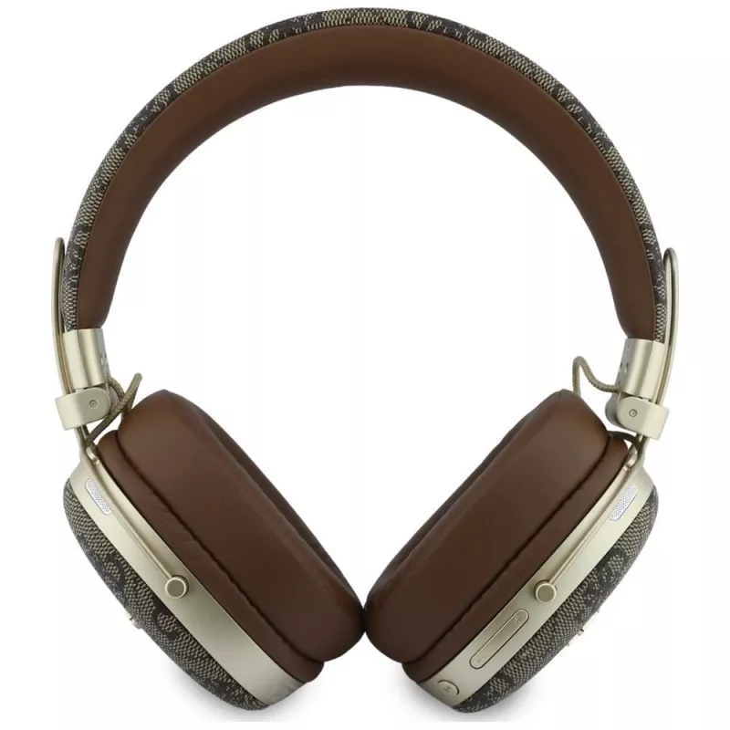Guess GUE005462 over-ear Bluetooth -kuulokkeet ENC:llä, metallimuotoilu, 4G Script Logo, ruskea