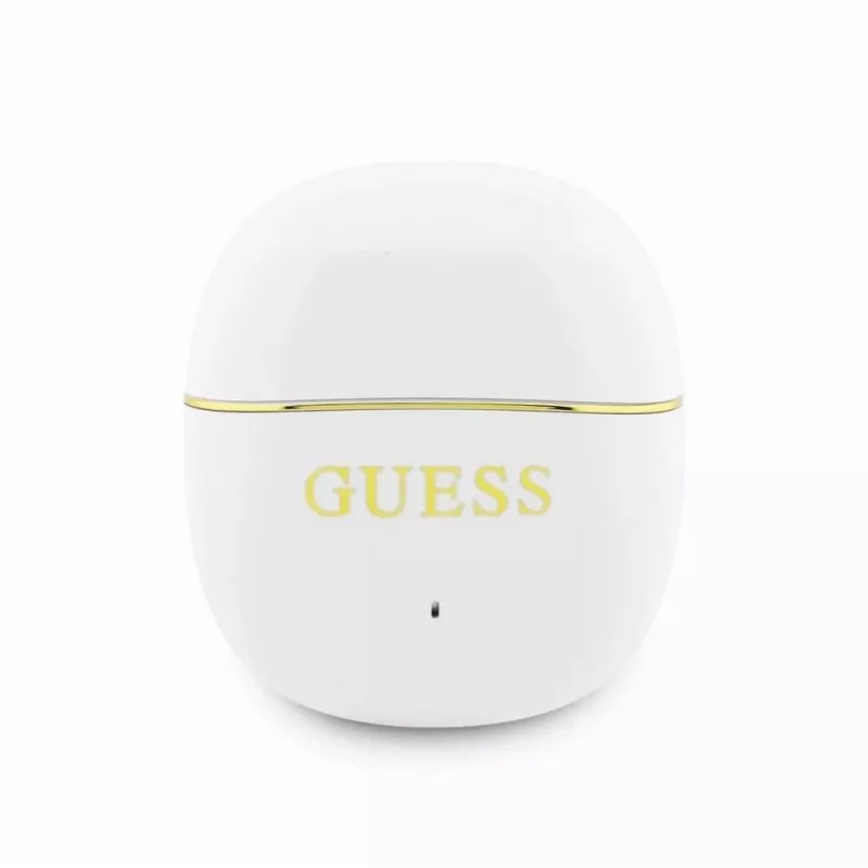 GUESS Glossy Gold Line Classic TWS -nappikuulokkeet valkoinen