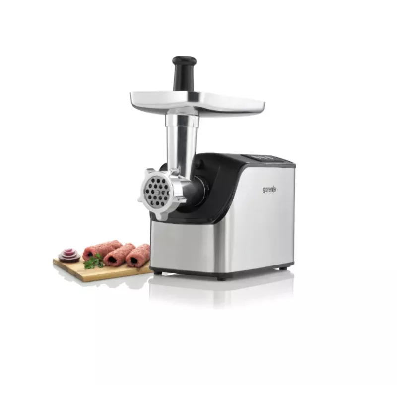 Gorenje MG2202XE lihamylly, ruostumaton teräs/musta, 2200 W, 2,2 kg/min