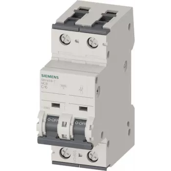 Siemens 5SY45107 MCB 1+N Pol C 10A 10kA 230V DIN-kiskokiinnitteinen johdonsuojakatkaisija