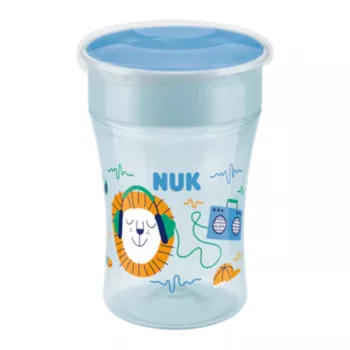 NUK Magic Cup 230ml harjoittelumuki sininen 360° juomareuna