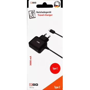 2GO 795732 sisäverkkovirtasovitin 5 V, musta