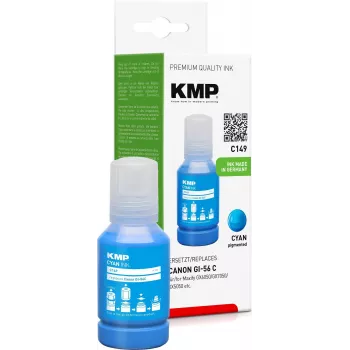 KMP 1584,0003 syaani mustepullo 135 ml 14000 sivua yksittäispakkaus